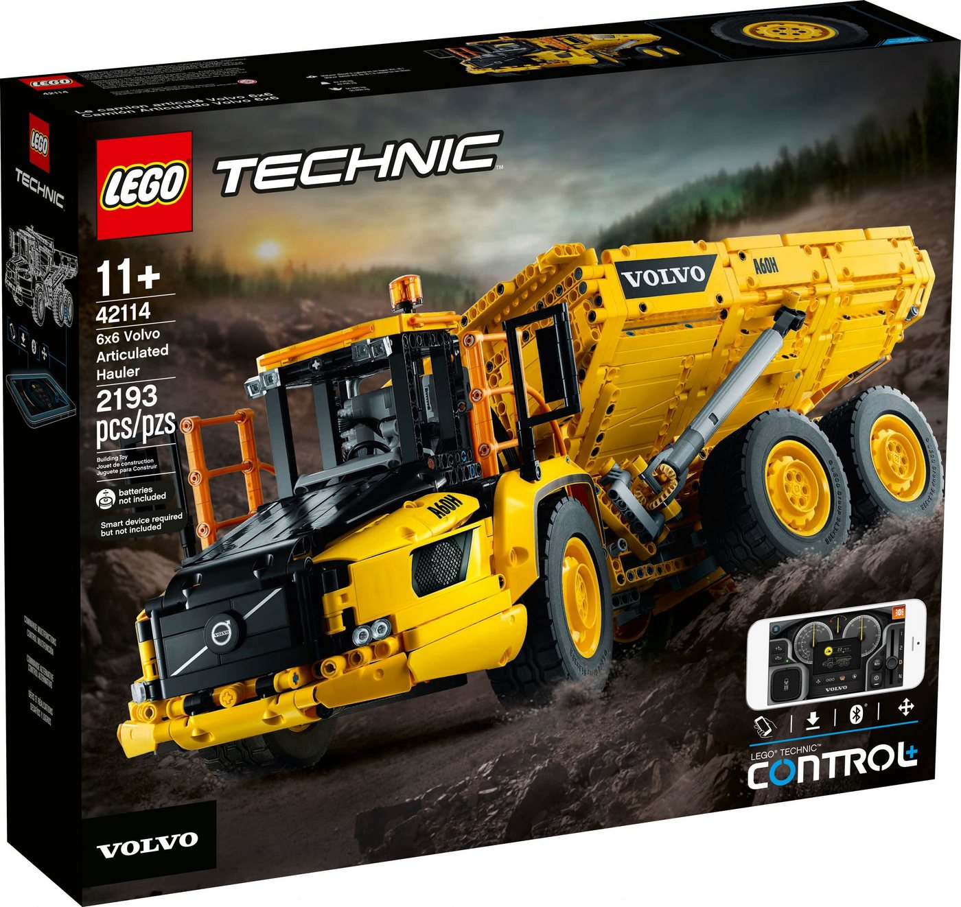 LEGO® Konstruktionsspielsteine LEGO® Technic 42114 VOLVO A60H Knickgelenk-Kipper, (2193 St) von LEGO®