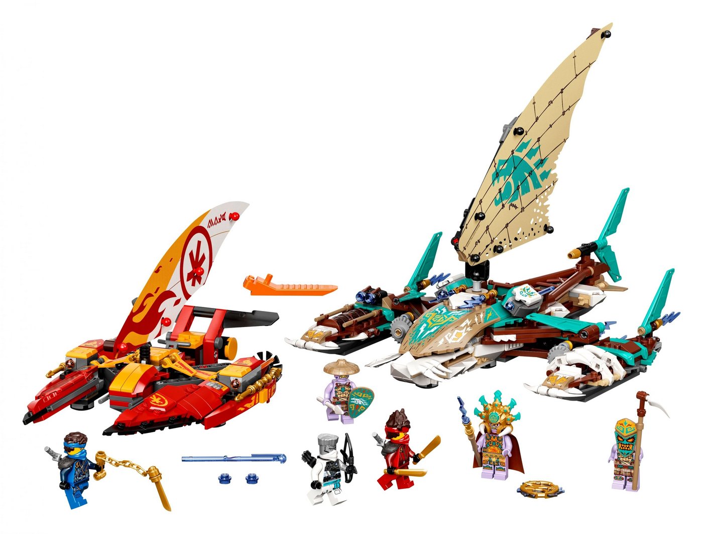 LEGO® Spielbausteine LEGO 71748 Ninjago Duell der Katamarane, (Set, 780 St) von LEGO®