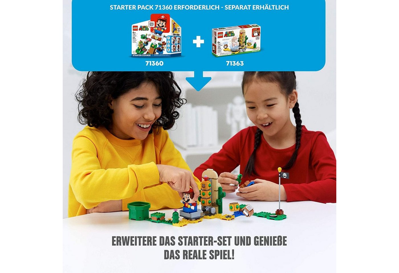 LEGO® Spielbausteine Wüsten-Pokey – Erweiterungsset (71363), LEGO® Super Mario, (Packung, LEGO 71363) von LEGO®