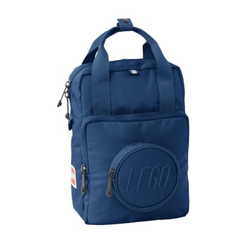 LEGO Bags Signature Brick 1x1 Kinder Rucksack 7 Liter, leichter Kindergartenrucksack, Kita Backpack in Blau, Vorschulrucksack mit großem Hauptfach, 2 kleine Fächer, Reflektoren & anpassbarer Brustgurt LEGO Bags Signature Brick 1x1 Kinder Rucksack 7 Liter, leichter Kindergartenrucksack, Kita Backpack in Blau, Vorschulrucksack mit großem Hauptfach, 2 kleine Fächer, Reflektoren & anpassbarer Brustgurt von LEGO