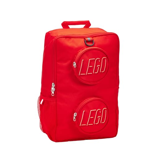 LEGO Unisex-Erwachsenen-Rucksack aus Ziegelstein, rot, Einheitsgröße, Rucksack von LEGO