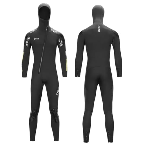 3Mm Neoprenanzug Mit Kapuze Für Damen Und Herren, Ganzkörper-Tauchanzug Mit Frontreißverschluss, Der UV-Schutz Und Wärme Bietet, Geeignet Für Freitauchen, Schnorcheln, Surfen, Kanufahren,Men,L 3Mm Neoprenanzug Mit Kapuze Für Damen Und Herren, Ganzkörper-Tauchanzug Mit Frontreißverschluss, Der UV-Schutz Und Wärme Bietet, Geeignet Für Freitauchen, Schnorcheln, Surfen, Kanufahren,Men,L von LEIDIMUS