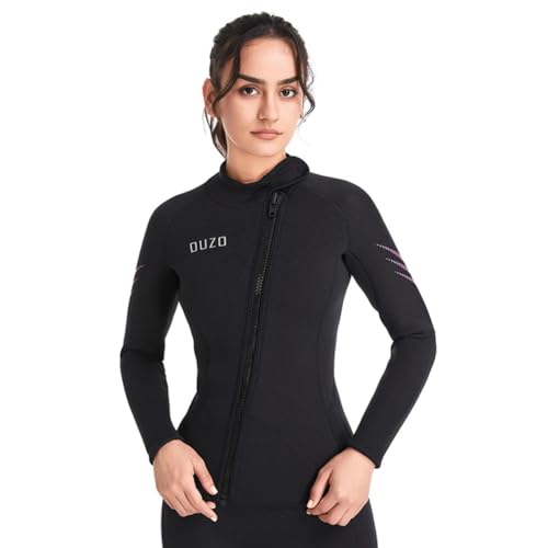 LEIDIMUS Tauchanzug-Oberteil für Damen und Herren, 3mm Neopren-Oberteil mit Frontreißverschluss, Langarm, Hält Warm beim Kajakfahren, Schwimmen und Surfen,Women,XXL LEIDIMUS Tauchanzug-Oberteil für Damen und Herren, 3mm Neopren-Oberteil mit Frontreißverschluss, Langarm, Hält Warm beim Kajakfahren, Schwimmen und Surfen,Women,XXL von LEIDIMUS