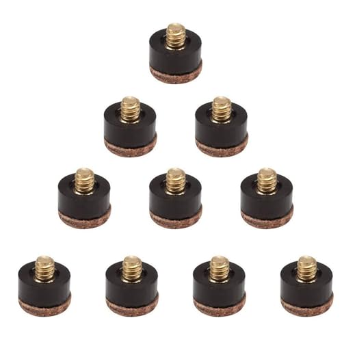 LEIDJGUN Billardqueue-Spitze zum Aufschrauben, aus Hartleder, für Billardqueue, Ersatzteil, Schrauben, einfach zu bedienen, 10 Stück LEIDJGUN Billardqueue-Spitze zum Aufschrauben, aus Hartleder, für Billardqueue, Ersatzteil, Schrauben, einfach zu bedienen, 10 Stück von LEIDJGUN