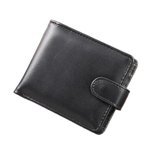 LEIDJGUN Kartenhalter Multi Slot Kartenetui Pocket Wallet PU Münzbörse Bargeldhalter Kreditkarte Vintage Geldbörse, Schwarz von LEIDJGUN