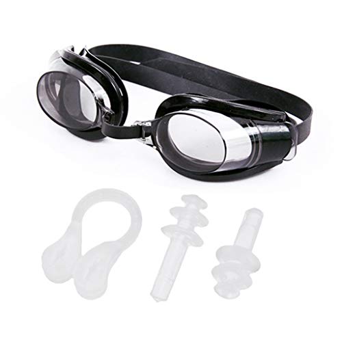 LEIDJGUN Schwimmbrille Für Erwachsene Antifog Schwimmbrille wasserdichte Schwimmbrille Tauchbrille Mit Nasenschutz Ohrstöpsel von LEIDJGUN