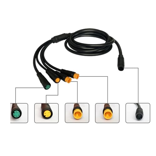 LEIDJGUN Wasserdichtes Fahrradkabel 1T4-Kabelverlängerungskabel Elektrofahrrad Kabelbaum Getriebesensoren Elektrofahrräder Modifikationsteile von LEIDJGUN