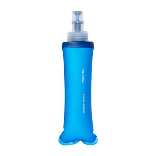 LEIDJGUN Zusammenklappbarer Outdoor Wasserbeutel TPU Softflask Wasserflasche Trinkrucksack Zum Laufen Wandern Radfahren Klettern Langlebig von LEIDJGUN