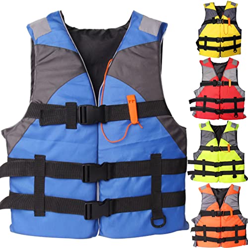 Schwimmweste, Schwimmhilfen Für Erwachsene, Verstellbare Schwimmweste Unisex, Schwimmweste Mit Taschen Und Schrittgurt Für Wassersport, Surfen, Bootfahren, Angeln,M（40-50KG）, Blue von LEIGANG-SHOP