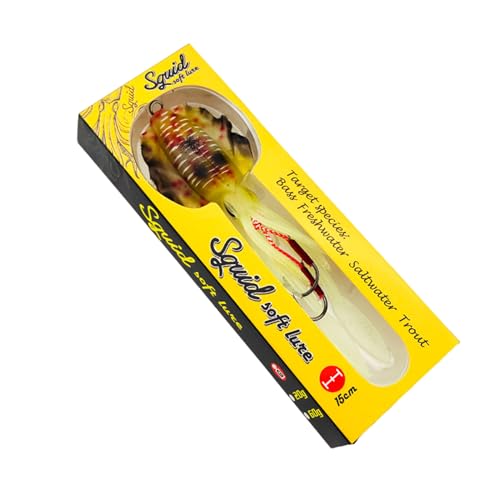 LEJIAJU 1Pc Weiche Köder Swimbaits Angeln Köder Zwei Zu Eins Band Schwanz Angeln Köder Geeignet Für Forelle Lachs Süßwasser Salzwasser von LEJIAJU