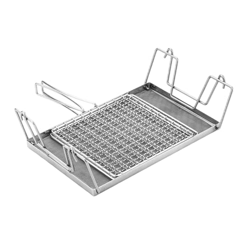 LEJIAJU Brottoaster, zusammenklappbar, für Lagerfeuer, Picknicks, verstellbar, Edelstahl, Camping-Toaster-Halter von LEJIAJU