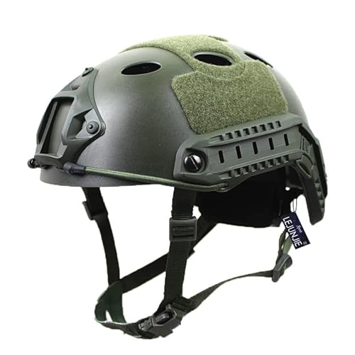 PJ Tactical Paintball Airsoft Helm Fast Militärhelm mit NVG-Halterung und seitlicher Führungsschiene PJ Tactical Paintball Airsoft Helm Fast Militärhelm mit NVG-Halterung und seitlicher Führungsschiene von LEJUNJIE