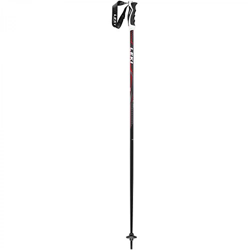 LEKI Alpex Ultimate Skistöcke, Schwarz/Anthrazit/Weiß/Rot, 135 cm von LEKI