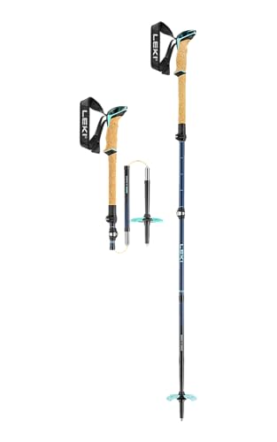 LEKI Damen Bernina FX Carbon Skistöcke, Midnight Blue-darkblue-Mint, 100-120cm LEKI Damen Bernina FX Carbon Skistöcke, Midnight Blue-darkblue-Mint, 100-120cm von LEKI