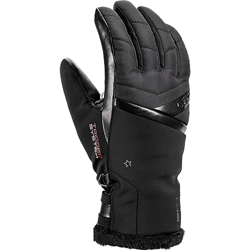 LEKI Damen Snowfox 3D Handschuhe, Black, EU 8 von LEKI