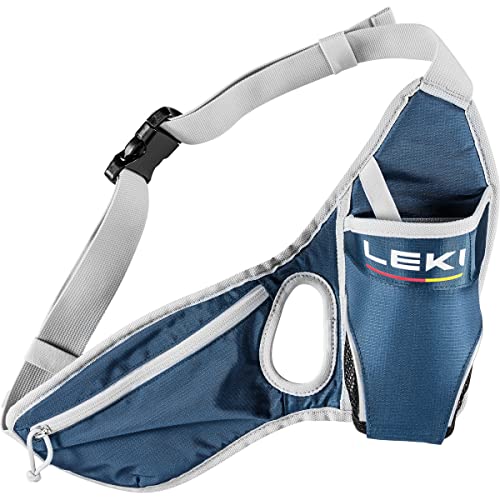 LEKI Drinkbelt Trinkgurt, Dark Denim-Poppy Red-Dawn Blue, Einheitsgröße von LEKI