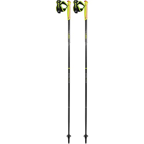 LEKI Evotrail FX.One TA Trailrunningstöcke, Black-Neonyellow-dk Anthracite, 120CM von LEKI