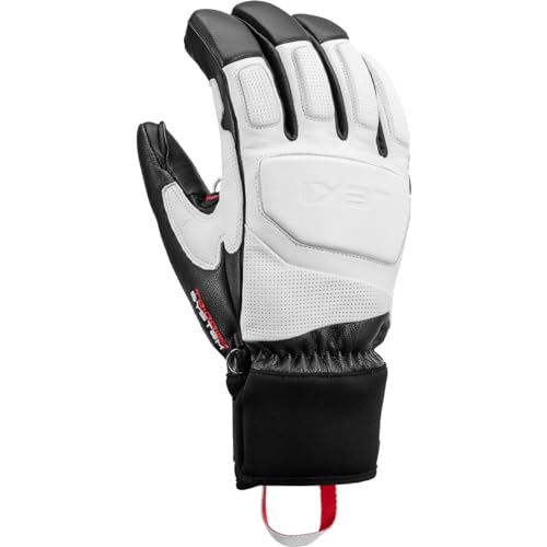 LEKI Griffin Prime 3D Handschuhe, White-Black-Graphite, EU 8 von LEKI