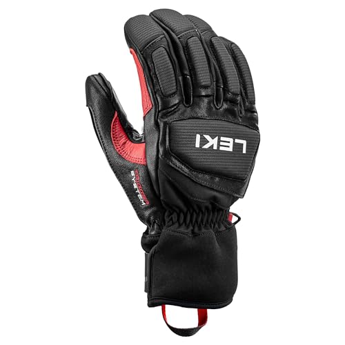 LEKI Griffin Pro 3D - Alpin Handschuhe mit Trigger 3D - Black/red, Gre:8.5 von LEKI