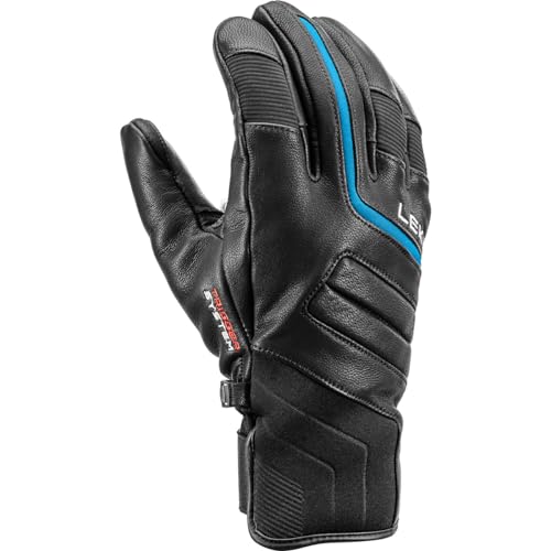 LEKI Phoenix 3D Handschuhe, Black-Vintage Blue, EU 9 von LEKI
