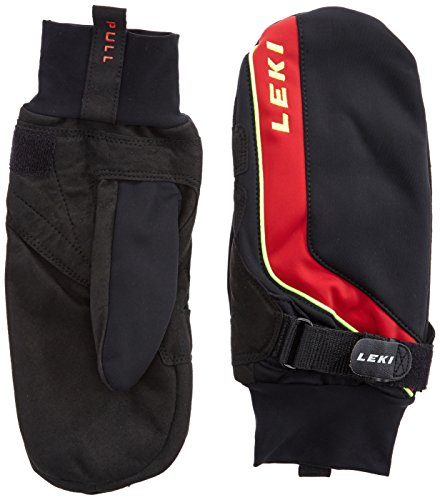 LEKI Handschuhe Shark Cruiser Mitten, Black-Red-Yellow, 9.5 von LEKI