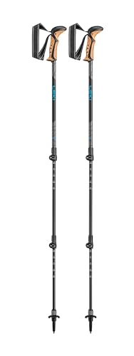 LEKI Khumbu Lite AS Stöcke, Black-Petrol-Dark Anthracite, 100-135cm LEKI Khumbu Lite AS Stöcke, Black-Petrol-Dark Anthracite, 100-135cm von LEKI