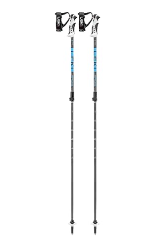 LEKI Kinder Drifter Vario S Skistöcke, Black-Cyan-Dark Anthracite, 90-120cm LEKI Kinder Drifter Vario S Skistöcke, Black-Cyan-Dark Anthracite, 90-120cm von LEKI