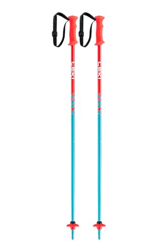 LEKI Kinder Rider Skistöcke, Petrol-Bright red-White, 95cm LEKI Kinder Rider Skistöcke, Petrol-Bright red-White, 95cm von LEKI