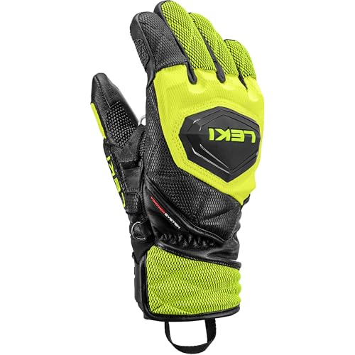 LEKI Kinder WCR Venom 3D Handschuhe, Black-Ice Lemon, 5 LEKI Kinder WCR Venom 3D Handschuhe, Black-Ice Lemon, 5 von LEKI