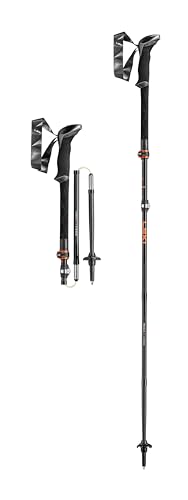 LEKI Makalu FX Carbon Stöcke, Black-orange-naturalcarbon, 110-130cm LEKI Makalu FX Carbon Stöcke, Black-orange-naturalcarbon, 110-130cm von LEKI