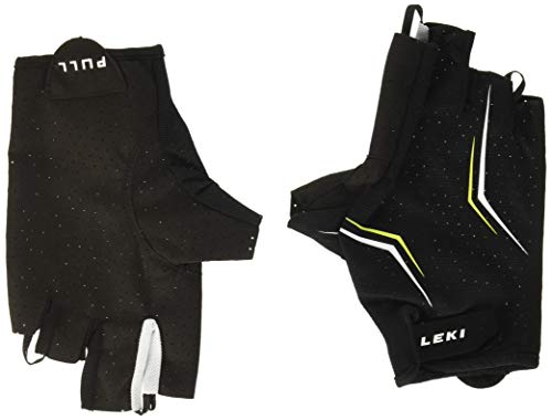 LEKI Multi Lite Short Handschuhe, Black/White/Yellow, XL von LEKI
