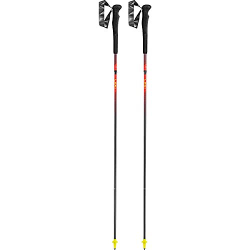 LEKI Neotrail FX.One Superlite Trailrunningstöcke, Bright red-Neonyellow-Natural, 130CM von LEKI