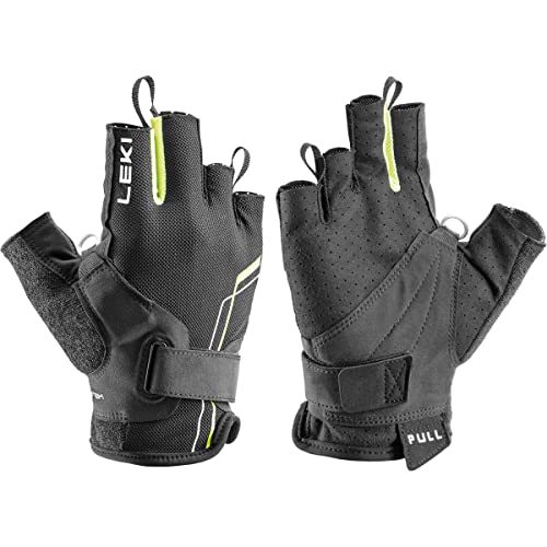 LEKI Nordic Breeze Shark Short Handschuhe, Black-Yellow-White, EU 7 LEKI Nordic Breeze Shark Short Handschuhe, Black-Yellow-White, EU 7 von LEKI