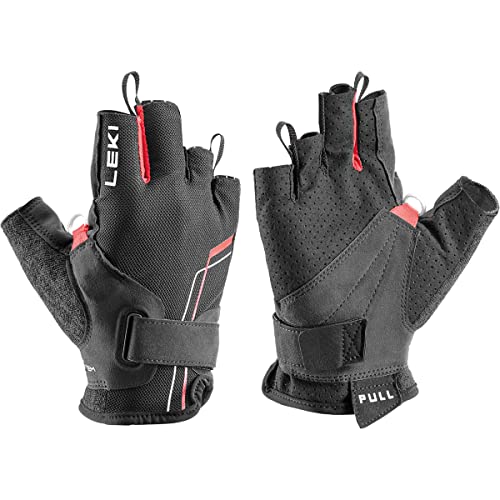 LEKI Nordic Breeze Shark Short Schwarz - Atmungsaktiver elastischer Nordic Kurzfinger-Handschuh, Größe 7 - Farbe Black - LEKI Nordic Breeze Shark Short Schwarz - Atmungsaktiver elastischer Nordic Kurzfinger-Handschuh, Größe 7 - Farbe Black - von LEKI