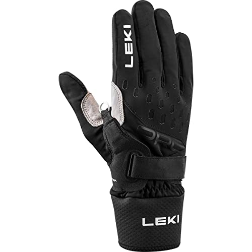 LEKI Prc Premium Shark Schwarz - Leichter funktionaler Langlauf Handschuh, Größe 10.5 - Farbe Black - Sand von LEKI