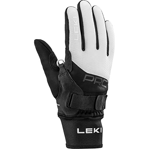 LEKI Damen Langlaufhandschuhe PRC ThermoPlus Shark Black-White 6 1/2 von LEKI