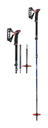 LEKI Sherpa FX Carbon Skistöcke, Midnight Blue-darkblue-red, 110-130cm LEKI Sherpa FX Carbon Skistöcke, Midnight Blue-darkblue-red, 110-130cm von LEKI