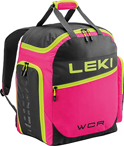LEKI Skiboot Bag Wcr 85l Pink-Schwarz, Snowboard-Rucksack, Größe 85l - Farbe Neonpink - Black - Neonyellow LEKI Skiboot Bag Wcr 85l Pink-Schwarz, Snowboard-Rucksack, Größe 85l - Farbe Neonpink - Black - Neonyellow von LEKI