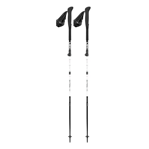 LEKI Skytera FX Carbon SL kompakte, zusammenklappbare, verstellbare leichte Wanderstöcke für Thru-Hiking, schnelles Packen und Bergsteigen - Weiß-Schwarz-Orange - 110-120 cm LEKI Skytera FX Carbon SL kompakte, zusammenklappbare, verstellbare leichte Wanderstöcke für Thru-Hiking, schnelles Packen und Bergsteigen - Weiß-Schwarz-Orange - 110-120 cm von LEKI