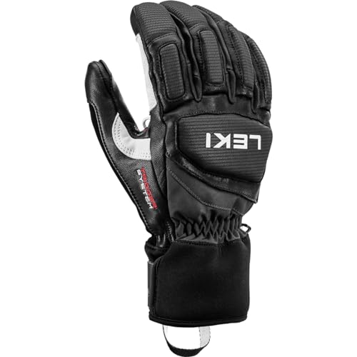 LEKI Unisex-Adult Griffin Pro 3D Black/White 7.0 Gloves von LEKI