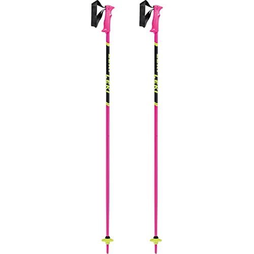 LEKI Unisex-Adult Leki Skistock, neonpink-schwarz-neongelb, 95cm EU von LEKI