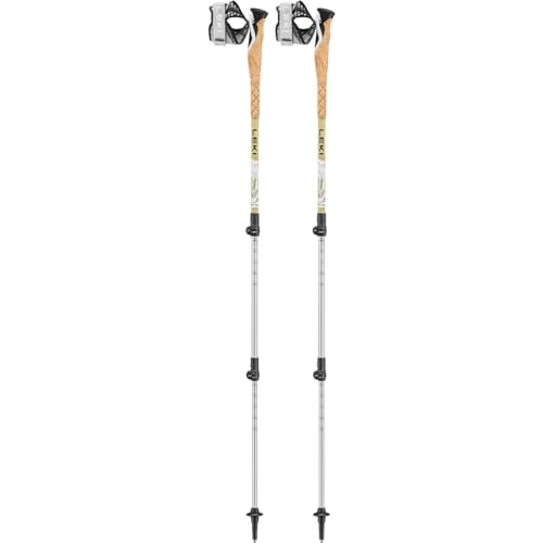 Leki Cross Trail Lite TA Stöcke, White-goldbrown-Black, 100-135cm Leki Cross Trail Lite TA Stöcke, White-goldbrown-Black, 100-135cm von LEKI