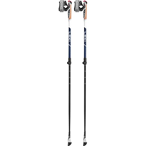 Leki Smart Supreme Stöcke, midnightblue-Dark metallic, 100-130cm von LEKI