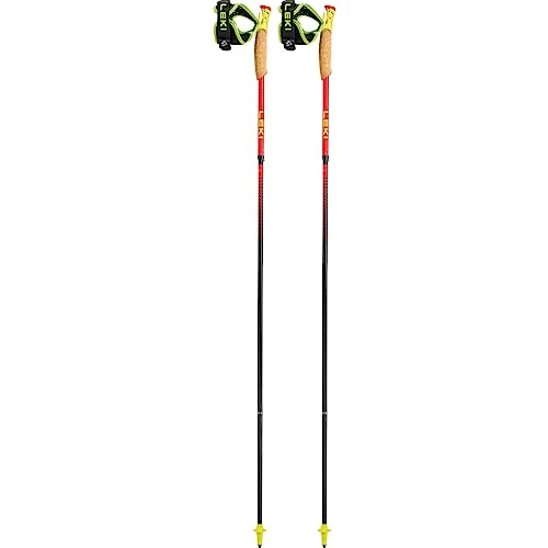 LEKI Ultratrail FX.One Superlite Trailrunningstöcke, bright red-neonyellow-natural, 120CM von LEKI