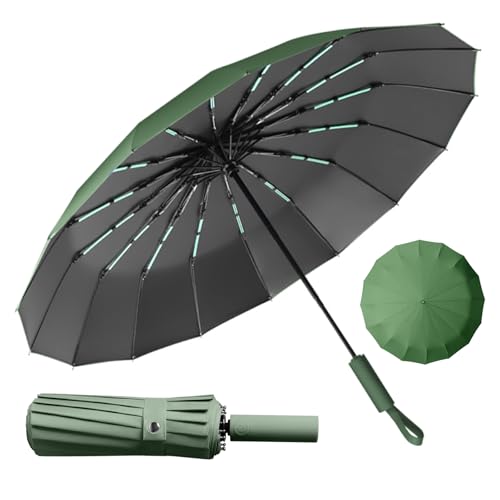 LENDOO Regenschirm Sturmfest,Kompakter Faltbarer Regenschirm sturmfest Automatik Groß Taschenschirm mit 16 Rippen,210T Teflon-Beschichtung,Windsicher Anti-UV Sonnenschirm LENDOO Regenschirm Sturmfest,Kompakter Faltbarer Regenschirm sturmfest Automatik Groß Taschenschirm mit 16 Rippen,210T Teflon-Beschichtung,Windsicher Anti-UV Sonnenschirm von LENDOO