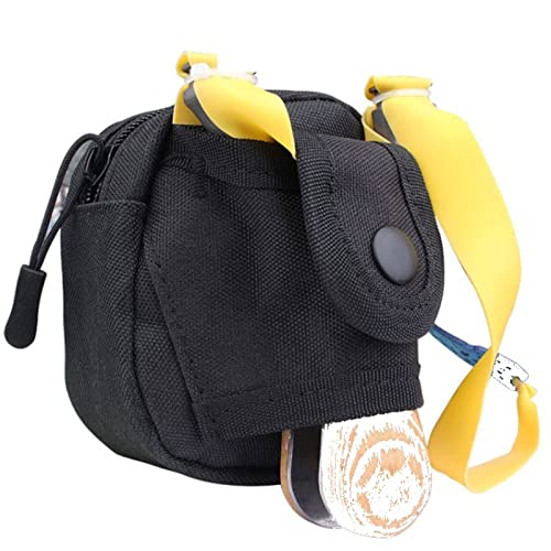 LENIAR Tasche Für Taktische Steinschleuder, Schleuder Gürteltasche Mit Kugeltasche Und Haken, Leinwand Schwarz 11 * 8 * 10.1cm LENIAR Tasche Für Taktische Steinschleuder, Schleuder Gürteltasche Mit Kugeltasche Und Haken, Leinwand Schwarz 11 * 8 * 10.1cm von LENIAR