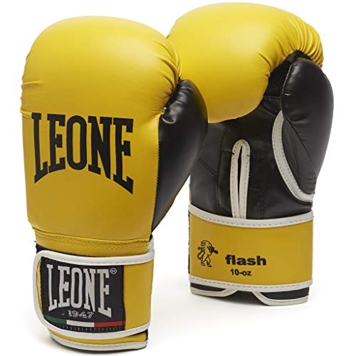 LEONE 1947, Flash-Boxhandschuhe, Unisex-Erwachsene, Gelb, 10 OZ, GN083 LEONE 1947, Flash-Boxhandschuhe, Unisex-Erwachsene, Gelb, 10 OZ, GN083 von LEONE 1947