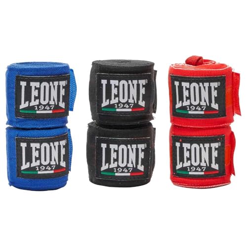 LEONE 1947, 3 Paar Bandagen schwarz/blau/rot, 3,5 m, AB705P von LEONE 1947