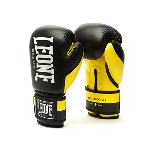 LEONE 1947, KNOCKOUT Boxhandschuhe, Unisex-Erwachsene, Gelb, 10 OZ, GN371 LEONE 1947, KNOCKOUT Boxhandschuhe, Unisex-Erwachsene, Gelb, 10 OZ, GN371 von LEONE 1947