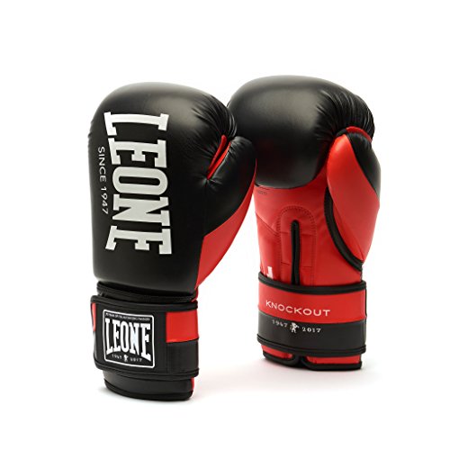 LEONE 1947, KNOCKOUT Boxhandschuhe, Unisex-Erwachsene, Rot, 10 OZ, GN371 von LEONE 1947